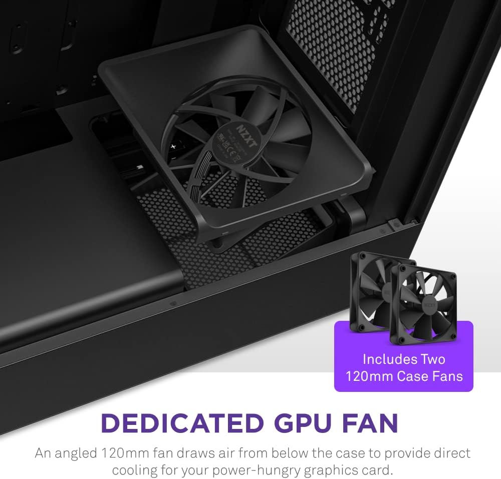 NZXT H5 Flow RGB ATX Tempered Glass Mid Tower (BLACK) Gaming Case NZXT H5 Flow RGB ATX Tempered Glass Mid Tower (BLACK) Gaming Case